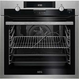 AEG SteamBake Single Electric Oven - Stainless Steel-0