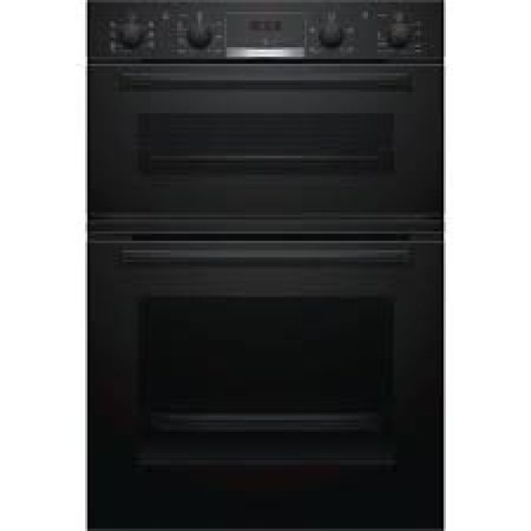 Bosch Serie 4 Electric Built-In Double Oven - Black-0
