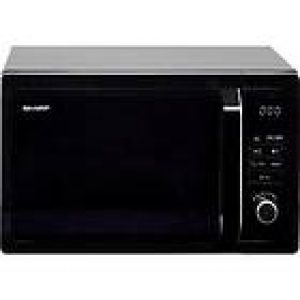 Sharp 25L 900W Digital Microwave I Black-0