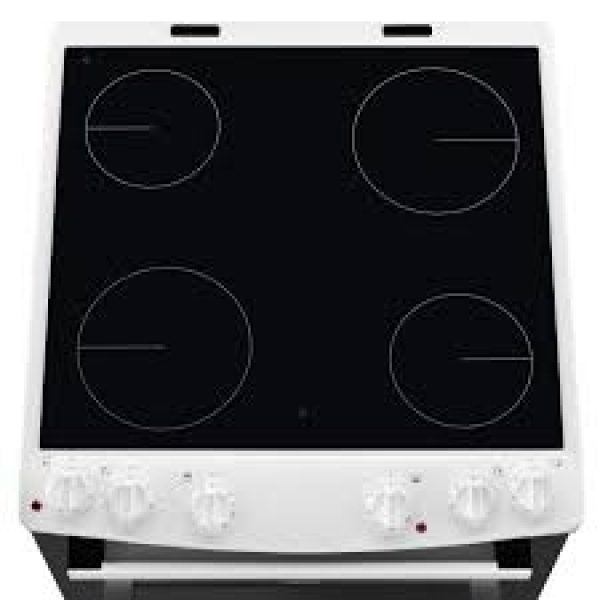Zanussi 60cm Ceramic Electric Cooker with Double Oven White-16705