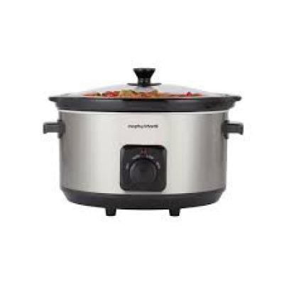 Morphy Richards Brushed Stainless Steel 6.5L Ceramic Slow Cooker
