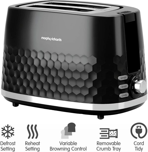 morphy richards dimensions toaster black