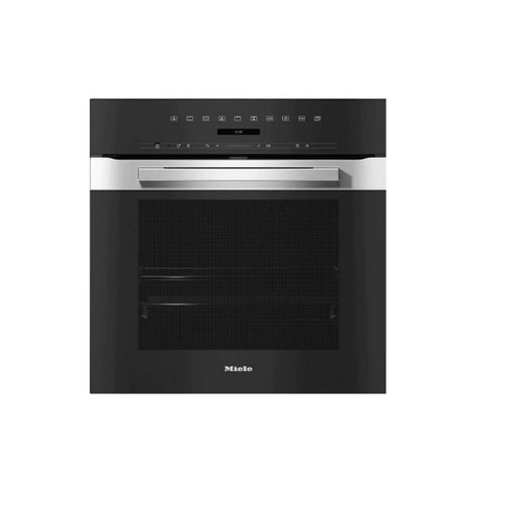 Miele Single Built In Electric Oven – Clean Steel | H7264BP