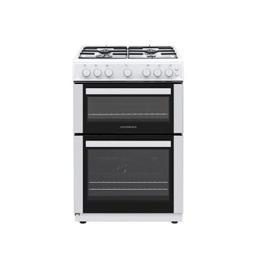 Nordmende 60cm LPG Twin Cavity Cooker - White | CTG62LPGWH