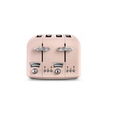 DeLonghi Argento Flora 4 Slice Toaster - Pink
