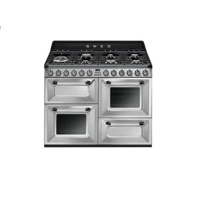 Smeg 110cm Victoria Dual Fuel Range Cooker - Stainless Steel