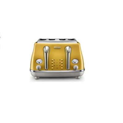 DELONGHI Icona Capitals  4-Slice Toaster - Yellow