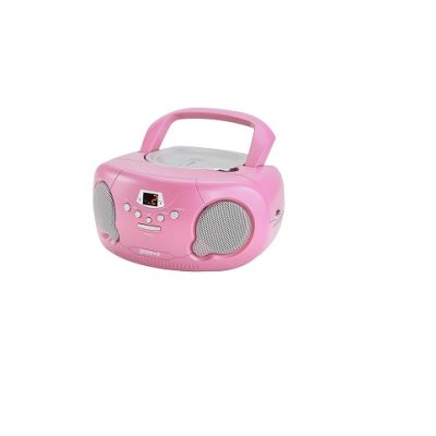 Groov-e Original Boombox Portable CD Player with Radio - Pink
