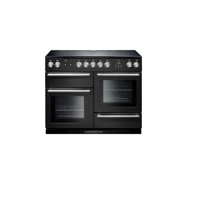 Rangemaster Nexus 110cm Electric Induction Range Cooker - Charcoal Black/Chrome