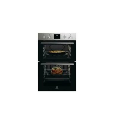 Electrolux 60cm Built In Double Oven - Stainless Steel | KDFGE40TX