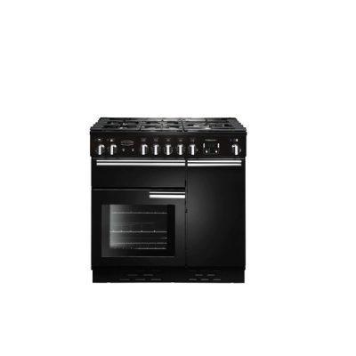Rangemaster PROP90DFFGB/C Professional Plus 90cm Dual Fuel Range Cooker Black
