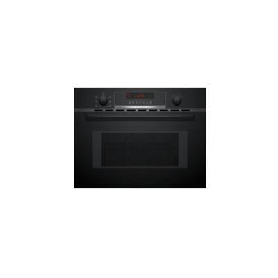Bosch Series 4 Compact Built in Microwave Oven and Grill - Black | CMA583MBOB