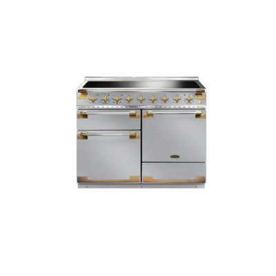 Rangemaster ELS110EISS/AB Elise Lux110 Induction Range Cooker Stainless Steel With Antique Brass Trim