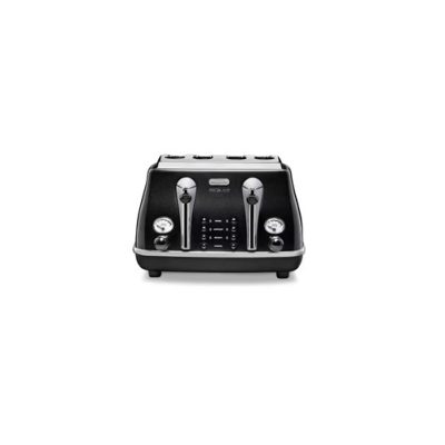 DELONGHI Micalite 4-Slice Toaster – Black