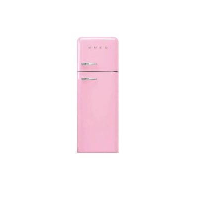 Smeg Right Hand Hinge 70/30 Fridge Freezer - Pink | FAB30RPK5
