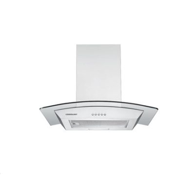 Cata 60cm Curved Glass Chimney Hood - Stainless Steel
