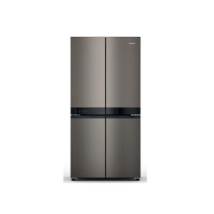 Hotpoint Fridge Freezer French Style 4 Door Black Stainless | HQ9U2BLG