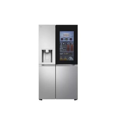 LG InstaView American-Style Non Plumbed Fridge Freezer - Brushed Steel | GSXE91BSAD
