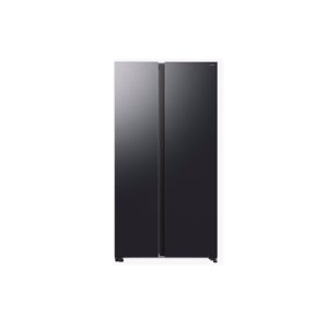 Samsung Series 6 SpaceMax Bespoke AI 659L Freestanding Fridge Freezer - Black Steel | RS70F65QEFEU