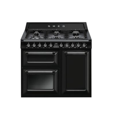 Smeg TR103BL Victoria Dual Fuel Range Cooker | Black