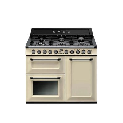 Smeg TR103P Victoria Dual Fuel Range Cooker - Cream