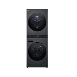 LG WashTower WiFi-enabled 12/10kg Washer Dryer – Black | WT1210BBTN1