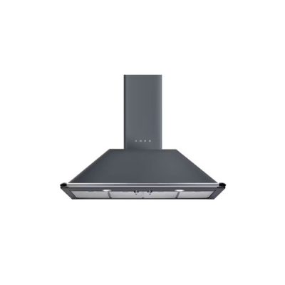 Smeg 110cm Victoria Chimney Cooker Hood | KT110GRE | Slate Grey