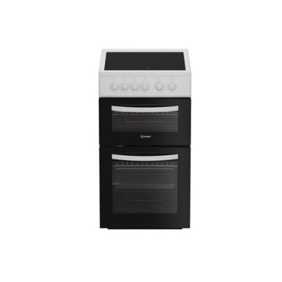 Indesit 50cm Electric Cooker with Ceramic Hob – White | ITE5VMW
