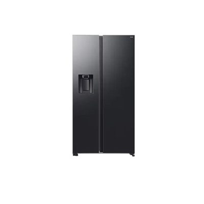 Samsung Series 6, Plumbed American Fridge Freezer -Black Steel | RS70F64KEFEU