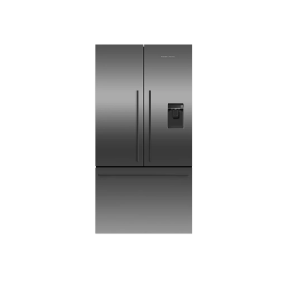 Fisher Paykel Fridge Freezer French Door – Ice & Water| Black Steel | RF540ADUB7