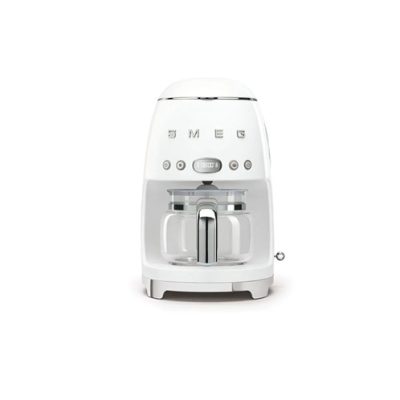 Smeg 50s Retro Design Drip Coffee Machine in White | DCF02WHUK