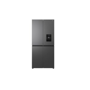 TCL 84cm Four Door American Fridge Freezer with Water Dispenser - Dark Silver