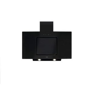 CDA 90cm Angled Chimney Cooker Hood with Touch Controls – Black – EVA90BL