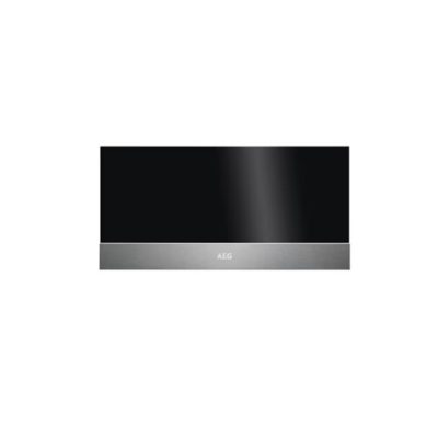 AEG 29cm Warming Drawer - Black Glass & Stainless Steel | KDK912924M