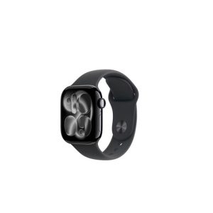 Apple Watch Series 11 42mm – Jet Black Aluminum – Black Sport Band S/M | MEQTAMP/A
