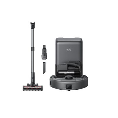 EUFY E20 3-in-1 Robot, Cordless & Handheld Vacuum Cleaner – Black & Grey | T2070G10