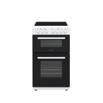 NordMende 50cm Twin Cavity Electric Fan Cooker with Ceramic Top - White | CTEC53WH