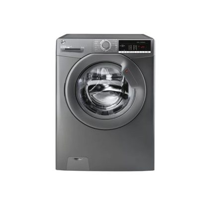 Hoover H-Wash 9kg 1400 Spin Washing Machine - Graphite | H3W49TAGG4/1-80