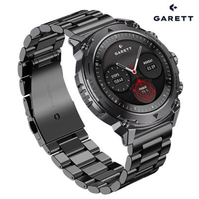 Garett Atom Smartwatch - Black Steel | ATOMBLACKSTEEL