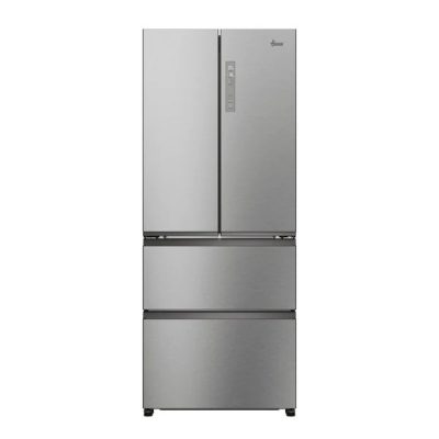 Hoover H-Fridge 700 Maxi 402L Freestanding French Door Fridge Freezer - Platinum Inox | HONFQ2T718EXK
