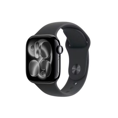 Apple Watch Series 11 GPS 42mm – Jet Black Aluminum – Black Sport Band M/L | MEQU4MP/A