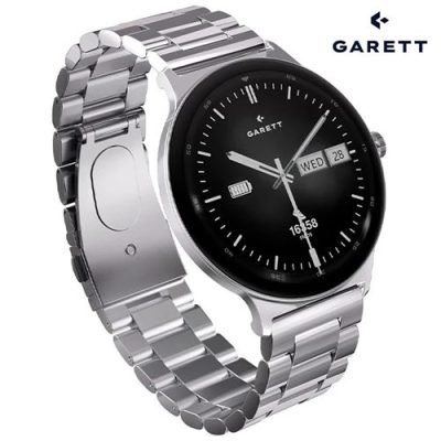 Garett Quantum Smartwatch - Silver Steel | QUANTUM SILVER STEEL