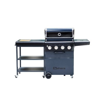 Sahara X475 4 Burner Gas BBQ with Side Trolley | X475IR