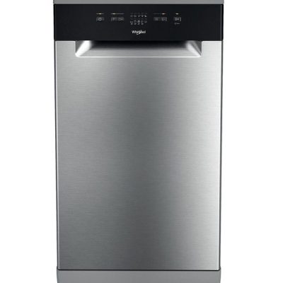 Whirlpool Slimline 45cm 10 place Freestanding Dishwasher - Stainless Steel | WH2FE10CS80XUK