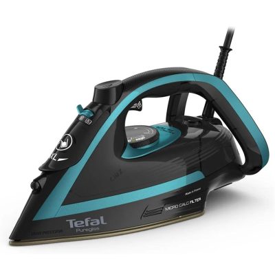 Tefal Puregliss Steam Iron 3000W - Black & Blue | FV8066