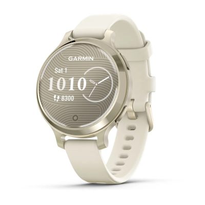 Garmin Lily 2 Active 38mm Lunar Gold with Bone Silicone Band – 010-02891-00