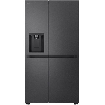 LG NatureFresh American Style Fridge Freezer - Black Steel | GSLC40EPPE
