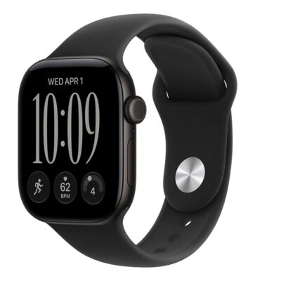 Apple Watch Series 12 | GPS | 42mm | Black Aluminium | Black Sport Band | S/M