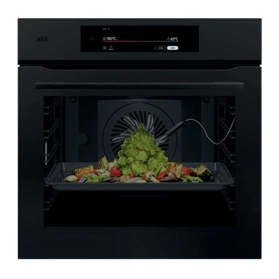 AEG 9000 Series ProAssist Built-In Pyrolytic Single Oven – Matt Black | NBT9P83IAT
