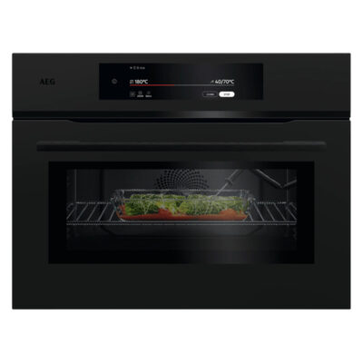 AEG 9000 Series ProAssist Combination Microwave and Built-in Oven - Matt Black | NKK9N821T